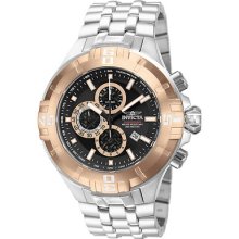 Invicta 12354 Pro Diver Black Rose Dial Quartz Chronograph Stainless Steel