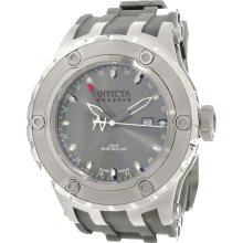 Invicta 1398 Men's Specialty Reserve Grey Dial Rubber strap GMT Watch