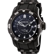 Invicta 6996 Scuba Diver Black Dial Quartz Gmt Black Polyurethane