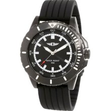 Invicta Ibi-10004-005 Black Dial Black Silicone Strap Mens Watch