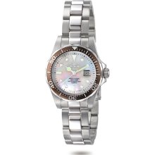 Invicta Ladies Stainless Steel Pro Diver Mother Of Pearl Dial 4866