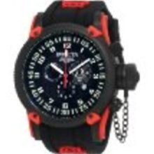 Invicta Men's 10179 Russian Diver Chronograph Black Dial Black