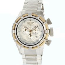 Invicta Men's 11036 Bolt Reserve Chronograph Silver Textured Watch $1,995