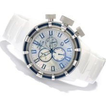 Invicta Men's Bolt Sport Quartz Mother-of-Pearl Ceramic Bracelet Watch w/ 20-Slot Watch Box