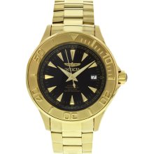 Invicta Mens Ocean Ghost 24 Jewel Automatic 23k Gold Plated Watch 7040