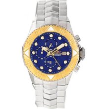 Invicta Men's Pro Diver Galaxy Chronograph Stainless Steel Case and Bracelet Blue Tone Dial 13098