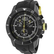 Invicta Men's Pro-diver Chronograph Gunmetal Dial Black Poly Watch 11748
