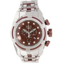 Invicta Men's Reserve Bolt Stainless Steel Case and Bracelet Brown Tone Dial Chronograph 12747