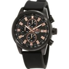 Invicta Men's Specialty Chronograph Black Polyurethane Watch 1680