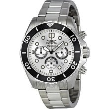 Invicta Signature II Chronograph Steel Silver Dial Mens Watch 7368