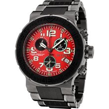 Invicta Watches - Men's 6143 Ocean Reef Reserve Collection Red Dial Chronograph Swiss Made Watch