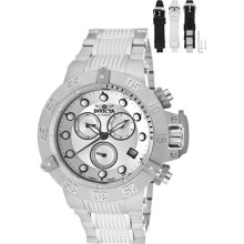 Invicta Watches Men's Subaqua/Noma III Chronograph Silver Sunray Dial