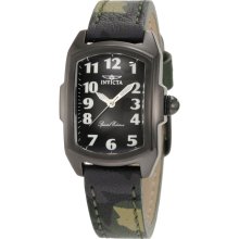 Invicta Women's 1032 Lupah Black Dial Green Camouflage Leather Watch