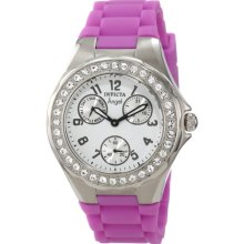 Invicta Women's 1640 Angel Collection Polished Steel Crystal Bezel Lav