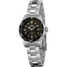 Invicta Womens Pro Diver Swiss Quartz Stainless Steel Black Watch 4862