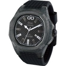 Itime Unisex Quartz Watch With Black Dial Analogue Display And Black Silicone Strap Ph4900-C-Ph01t