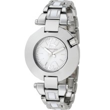 Jacques Farel Womens Fashion Stainless Watch - Silver Bracelet - White Dial - JACFMF7006