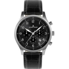 Jacques Lemans Oxfort 1-1359A Gents Black Leather Strap Watch