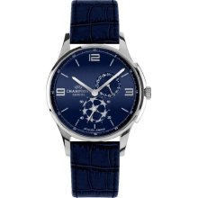 Jacques Lemans Uefa Champions League U-33C Gents Blue Leather Strap Soccer Watch