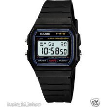 Japan Movt Genuine Casio Watch 7-year Battery Lift Black F-91w-1d Classic