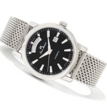 Jean Marcel Men's Clarus Limited Edition Swiss Made Automatic Mesh Bracelet Watch
