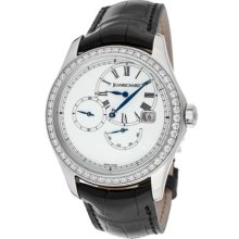 Jean Richard Watches Women's Bressel White Diamond White Dial Black Ge