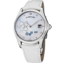 Jean Richard Watches Women's Bressel White Diamond Grey MOP Dial White