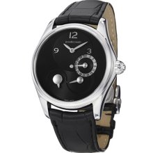 Jean Richard Watches Women's Bressel White Diamond Black Dial Black Ge