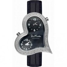 Joe Rodeo Women's Heart Dual-time Diamond Watch (Dual Time)