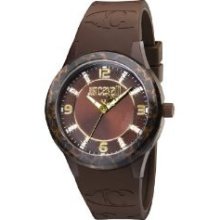 Just Cavalli Ladies Watch R7251194555 In Collection Fantasy With 3 H And S, Brown Dial