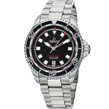 Kadloo Watches Men's Kadloo Vintage Trophy Black Dial Stainless Steel