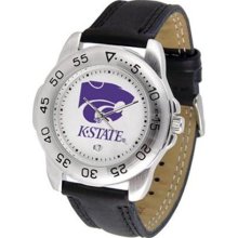 Kansas State Wildcats Bold Logo Sport Leather Watch