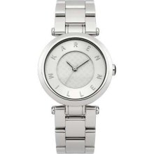 Karen Millen Ladies Silver Bracelet Analogue Watch Km110sm Rrp Â£105