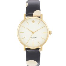 kate spade new york 'metro' polka dot strap watch