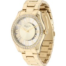 Kenneth Cole New York Watch, Womens Gold Ion Plated Stainless Steel Br