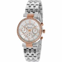 Kenneth Cole Women's Kc4871 Silver Stainless-steel Quartz Watch With White Dial