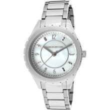 Kenneth Jay Lane Watch 2217 Women's White Mop Dial Stainless Steel