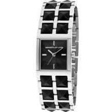 Kenneth Jay Lane Watches Women's Black Textured Dial Stainless Steel a