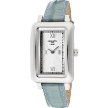 Kenneth Jay Lane Watches Women's White Textured Dial Blue Genuine Pate