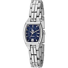 LA Los Angeles Dodgers Fossil womens 3 Hand Analog watch w Date