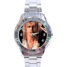 Labyrinth David Bowie Stainless Steel Analogue Menâ€™s Watch Fashion Hot