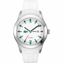 Lacoste Advantage White Silicone Mens Watch