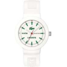 Lacoste Lve Borneo White Silicone Mens Watch