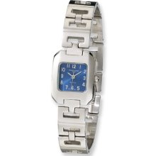 Ladies Charles Hubert Stainless Steel Blue Dial Watch