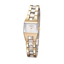 Ladies Charles Hubert Two-tone Stainless Steel White Dial Watch No. 6736-T