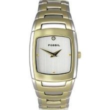 Ladies Fossil Gold Metal Dress Watch Es1287