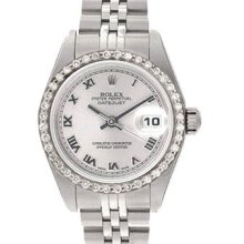 Ladies Rolex Datejust Watch Steel & Gold with Diamonds 79174