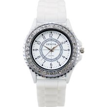 Lady's Women's Fahshion&dress Wrist Watch Sparkle Silicone/rubber Watchband