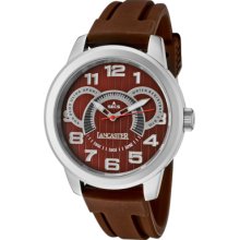 Lancaster Italy Watches Men's Non Plus Ultra Brown Textured Dial Brown