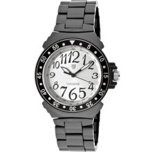 Lancaster Italy Watches Women's Light Silver Dial Black High Tech Cera